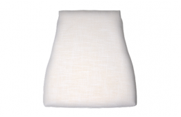 White Linen Cushion Seat 