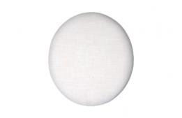 White Linen Cushion Back Seat 