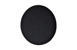 Black Linen Cushion Back Seat 