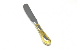  Gold Plated Dinner Knife Heritage Stainless Steel