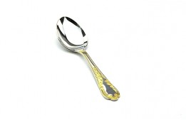 Gold Plated Dessert Spoon Heritage Stainless Steel