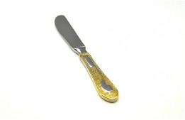 Gold Plated Dessert Knife Heritage Stainless Steel