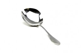 Celine Stainless Steel Serving Spoon 8"