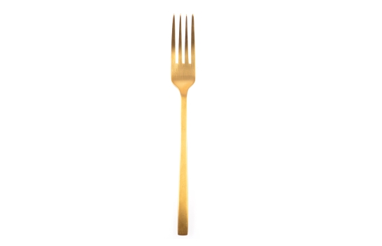 Modern Brushed Gold Dinner Fork