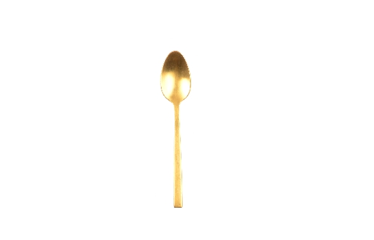 Modern Brushed Gold Teaspoon