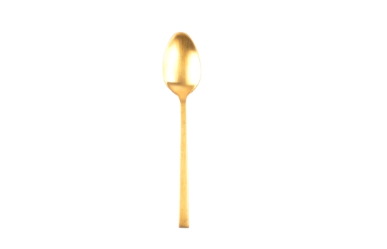 Modern Brushed Gold Espresso Spoon