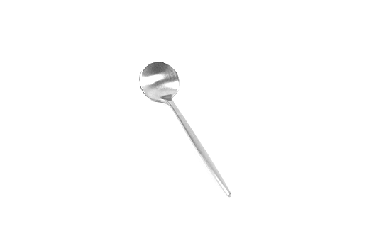 Royal Brushed Silver Espresso Spoon