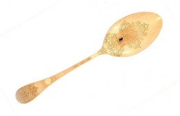 Pompadour Gold Serving Spoon