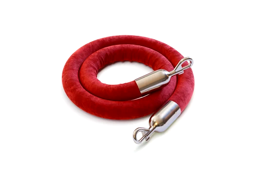 Red Velour Rail Rope 10'