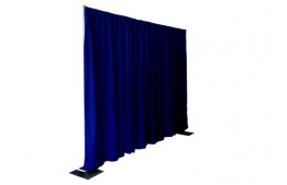 Dark Blue Banjo Draping 8' x 2.5'