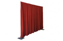 Red Banjo Draping 8' x 2.5'