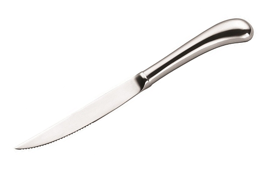 Brushed Stainless Steel Steak Pistol Knife