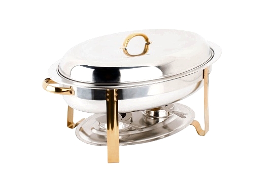 Chafer S/S Deluxe Oval Gold / Pan