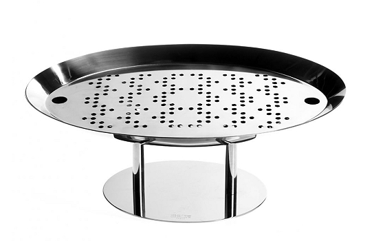 Stainless steel oyster display stand 18 '' Penelope