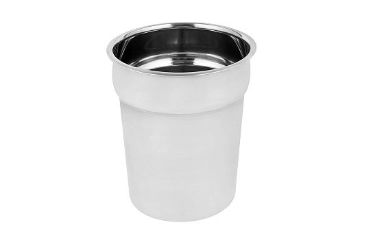 Round Stainless Steel 4 Qts. Container