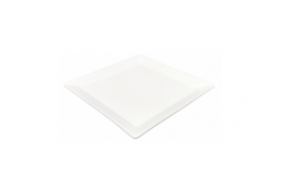 Square White Kimo Entree Plate 5"