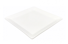 Salad Plate Square White Kimo 9.25"