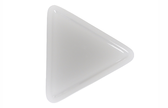 Entree Plate Triangle White 8.5"