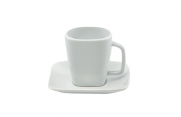 Coffee Cup Square White