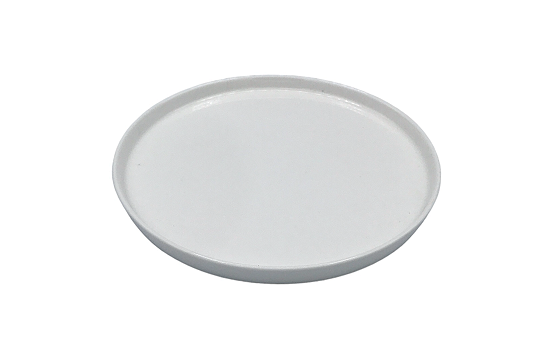 Stoneware White Serving Plate 8"