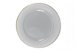 Gold Rim Dinner Plate 10.25"