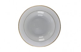 Gold Rim Soup Plate 9.5"