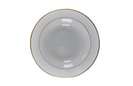 Soup Plate Gold Rim 9.5"