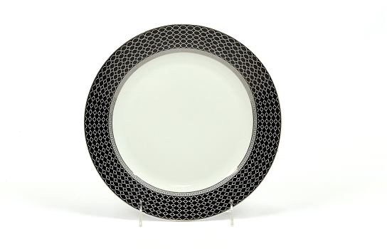 Gucci Black Dinner Plate 10.5" MK