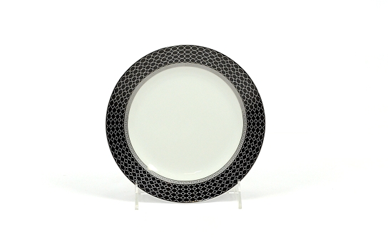 Gucci Black Salad Plate 8" MK