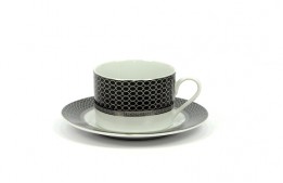Gucci Black Saucer and Entree Plate MK