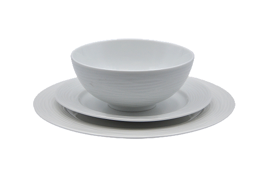Wave White Dinner Plate 10.5"