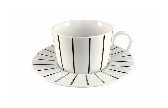 Black Stripe Coffee Cup