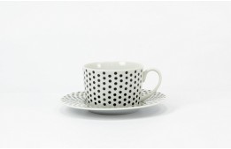 Black Dots Coffee Cup