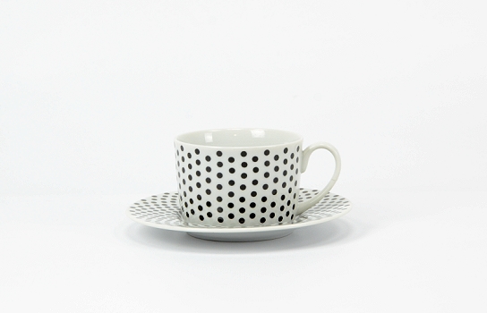 Black Dots Coffee Cup