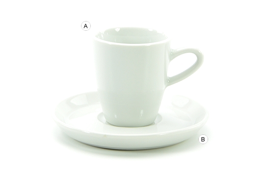 Imperial White Espresso Cup Elonge 4.5 Oz.