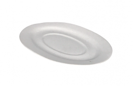 Gravy Boat White Plate 8.5" x 5.75"