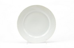 Wave White Plate Dinner 10"