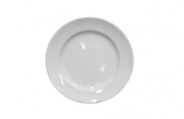 Contemporary White Plate 8"
