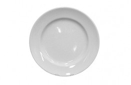 Contemporary White Plate 10"