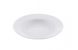 Contemporary White Soup Plate 9"