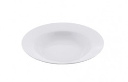 Soup Plate Contemporary White 9"