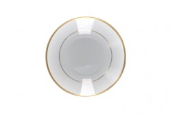 Soup Bowl Gold Rim 7.5"