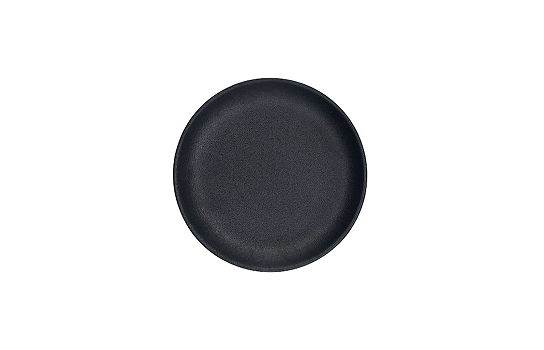 Round Plate Black Matte 6"