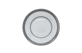Saucer Pearl Black 6"