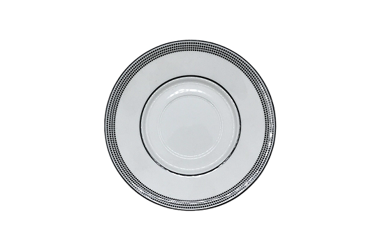 Saucer Pearl Black 6"