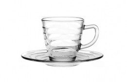 Espresso Saucer Swirl Glass