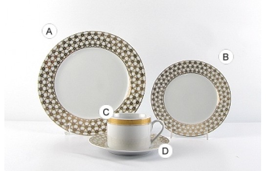 Star Gold Dinner Plate 10.5" MK