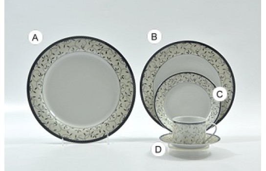 Reve Silver Dinner Plate 10.5" MK