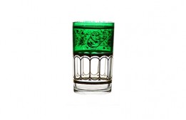 Mint Tea Glass Green and Gold