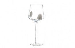 Goblet White Dot 15 Oz.